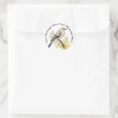 Sticker Rond Oiseau (Sac)