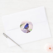 Sticker Rond Oiseau bleu (Enveloppe)