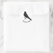 Sticker Rond Oiseau canarien permanent (Sac)