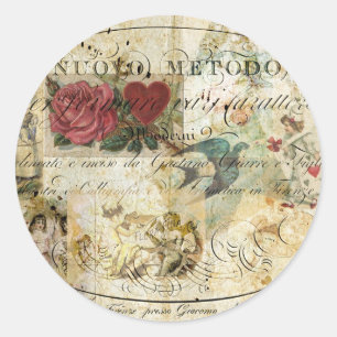 Sticker Rond Oiseau dans la main