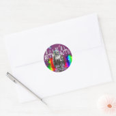 Sticker Rond Oiseau d'Astro (Enveloppe)