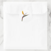 Sticker Rond Oiseau de fleur de paradis (Strelitzia reginae) (Sac)