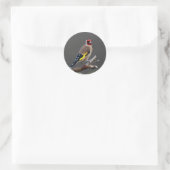 Sticker Rond Oiseau de Goldfinch (Sac)