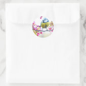 Sticker Rond Oiseau mignon (Sac)