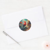 Sticker Rond Oiseau mignon (Enveloppe)