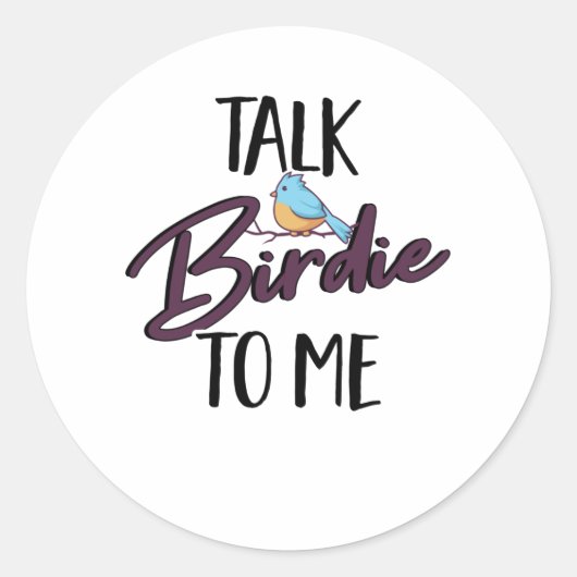 Sticker Rond Oiseau Nerd Hobby Oiseau Observation Oiseaux (Devant)