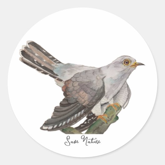 Sticker Rond Oiseaux de la forêt (Devant)