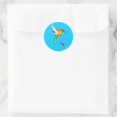 Sticker Rond Oiseaux de mer adorables (Sac)