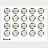Sticker Rond Oiseaux de Paradise Bliss (Feuille)