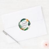 Sticker Rond Oiseaux de Paradise Bliss (Enveloppe)