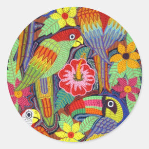 Sticker Rond Oiseaux IMG_5319 de Mola du Panama