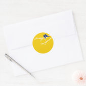Sticker Rond oiseaux moisis (Enveloppe)