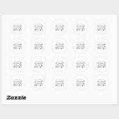 Sticker Rond Oiseaux Observation Nerd Oiseaux Oiseaux Amateurs (Feuille)