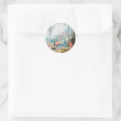 Sticker Rond Oiseaux Royaux (Sac)
