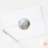 Sticker Rond Oiseaux Royaux (Enveloppe)