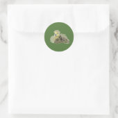 Sticker Rond Oison Bébé Oie (Sac)