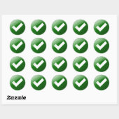 STICKER ROND OK (Feuille)