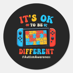 Sticker Rond Ok À Différents Jeux Vidéo Gamer Boys Hommes Enfan