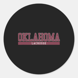 Sticker Rond Oklahoma Lacrosse