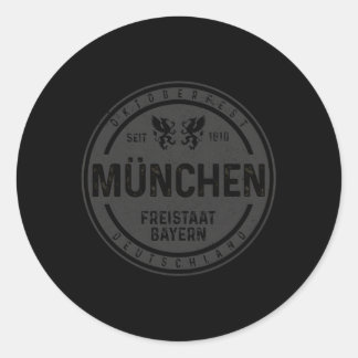 Sticker Rond Oktoberfest Mã librement Nchen Munich Ger Bavarian