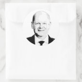 Sticker Rond Olaf Scholz (Sac)