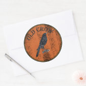 Sticker Rond Old Crow - Old Geezer (Enveloppe)