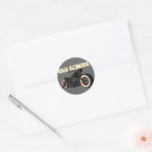 Sticker Rond - Old school Bobber-3 (Enveloppe)