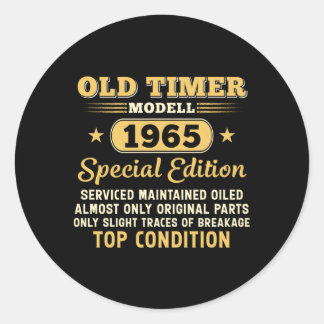 Sticker Rond Old Timer Modell 1965 Special Edition