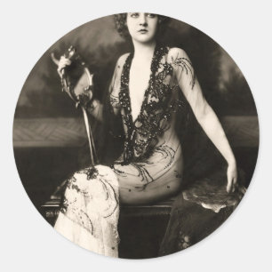 Sticker Rond oldhollywood1