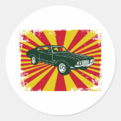 Sticker Rond Oldsmobile 442 1970 (Devant)