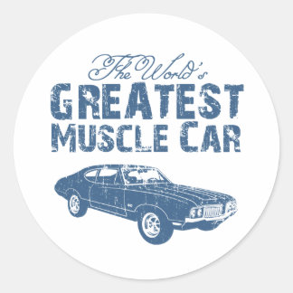 Sticker Rond Oldsmobile 442 1970