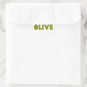 Sticker Rond Olive (Sac)