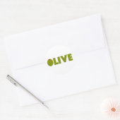 Sticker Rond Olive (Enveloppe)