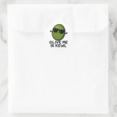 Sticker Rond Olive Me Est Le Cool Kewl Pun Olive (Sac)