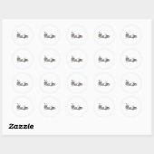 Sticker Rond Olive You - Love Pun (Feuille)