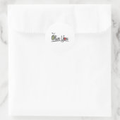 Sticker Rond Olive You - Love Pun (Sac)