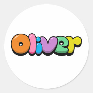 Sticker Rond Oliver