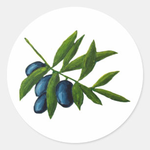 Sticker Rond olives