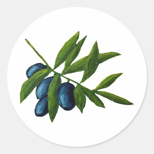 Sticker Rond olives (Devant)