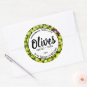 Sticker Rond Olives (Enveloppe)