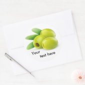 Sticker Rond Olives vertes (Enveloppe)