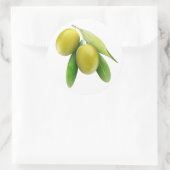 Sticker Rond Olives vertes (Sac)