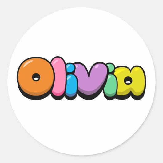 Sticker Rond Olivia (Devant)
