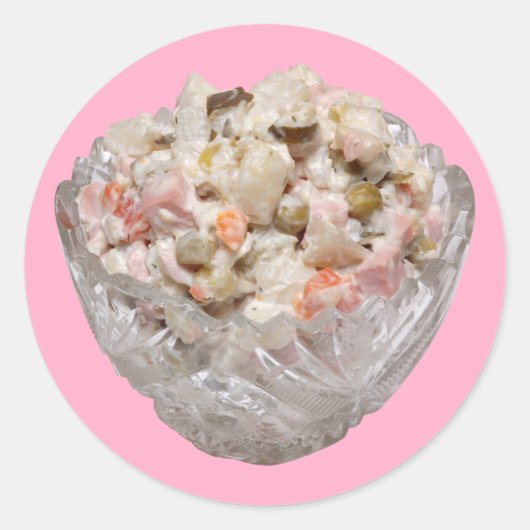 Sticker Rond Olivier Salad (Devant)
