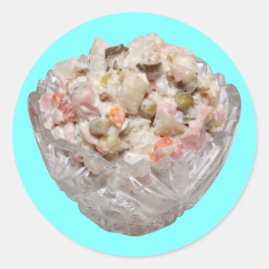 Sticker Rond Olivier Salad (Devant)