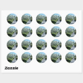STICKER ROND OLIVIERS EN TOSCANE (Feuille)