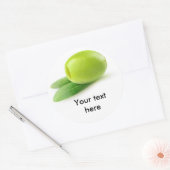 Sticker Rond Olivret vert (Enveloppe)