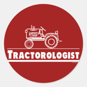 Sticker Rond Ologiste de tracteur RED