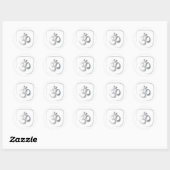 Sticker Rond Om (Feuille)
