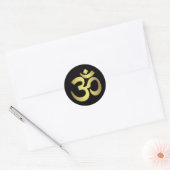 Sticker Rond Om ( Aum ) Namaste yoga (Enveloppe)